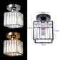 Crystal Semi Flush Mount Ceiling Light for Kitchen & Living Room