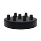 Multi Outlet Ceiling Rose - Black Metal Side Fitting Pendant Drop 120x25mm