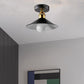 Modern Black Semi Flush Mount Ceiling Light - E27 Base Chandelier for Farmhouse & Modern Spaces