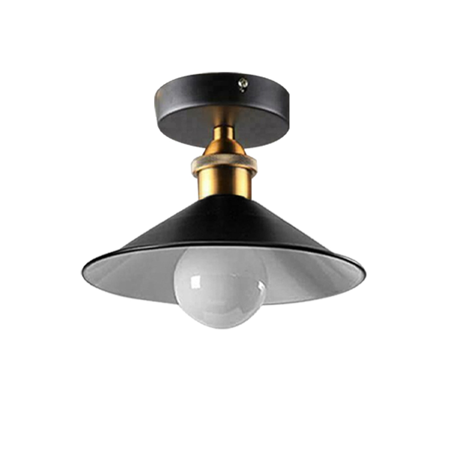 Modern Black Semi Flush Mount Ceiling Light - E27 Base Chandelier for Farmhouse & Modern Spaces