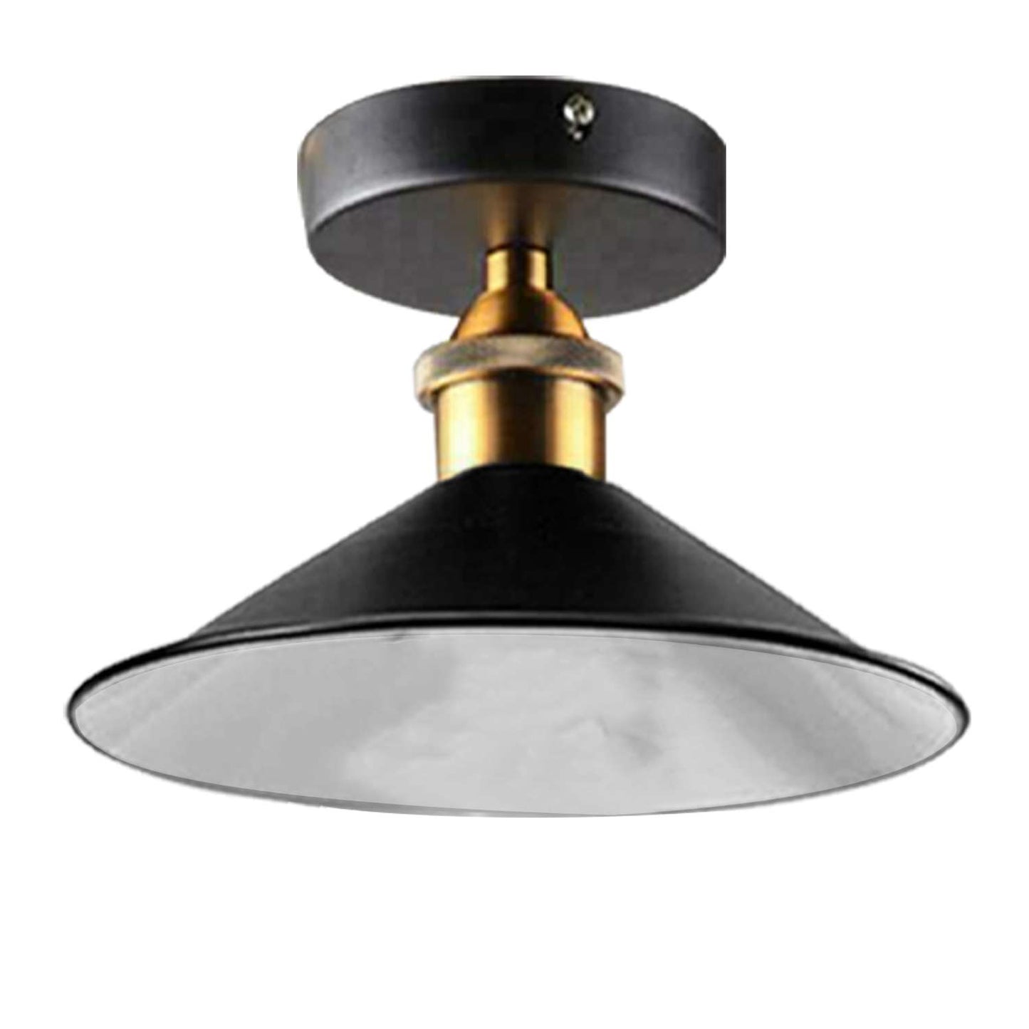 Modern Black Semi Flush Mount Ceiling Light - E27 Base Chandelier for Farmhouse & Modern Spaces