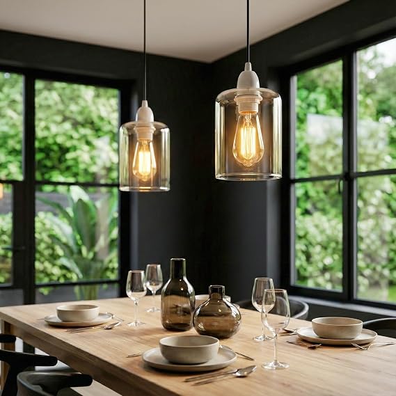 Clear Glass Pendant Shade | Hanging Glass Light Shade