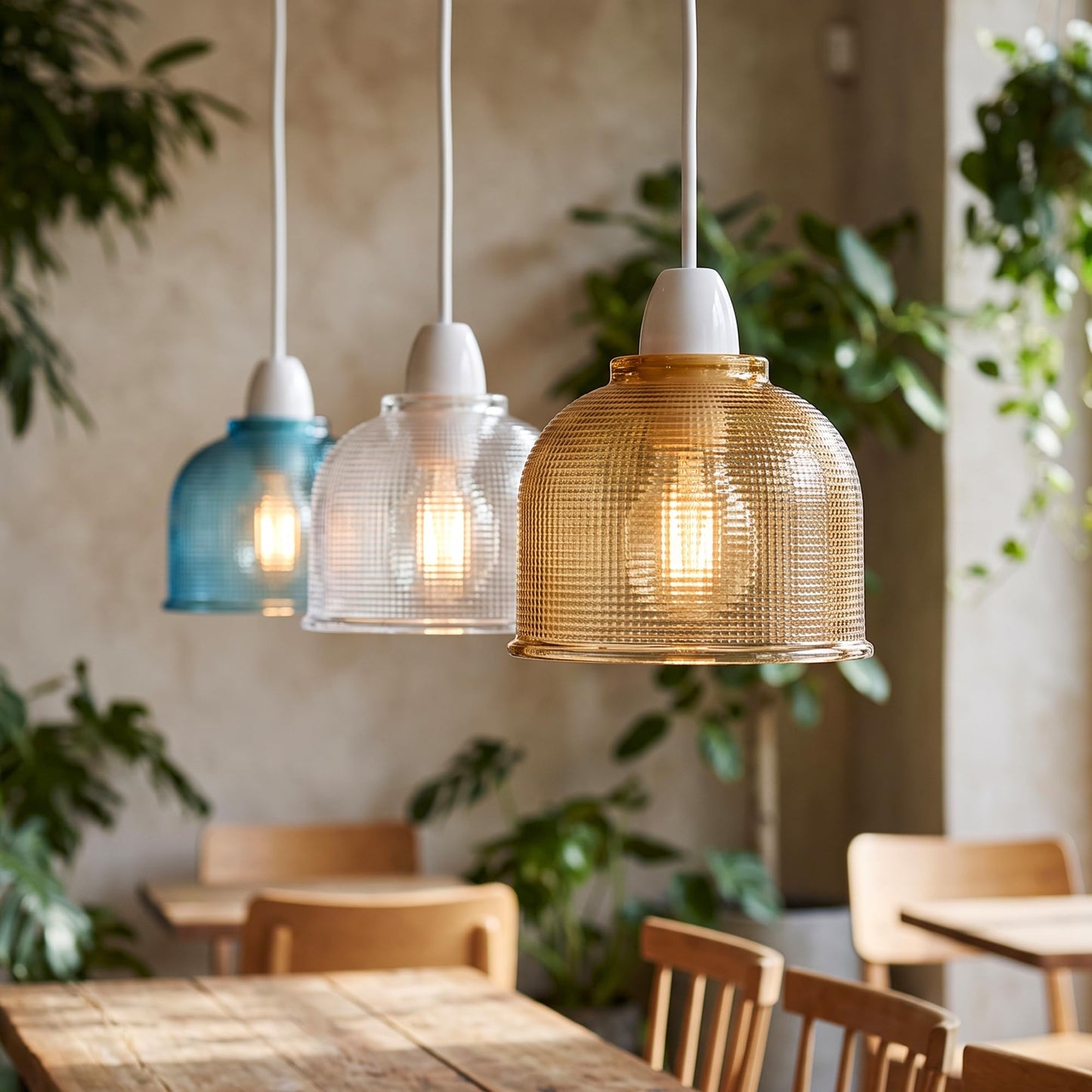 kitchen shades glass light