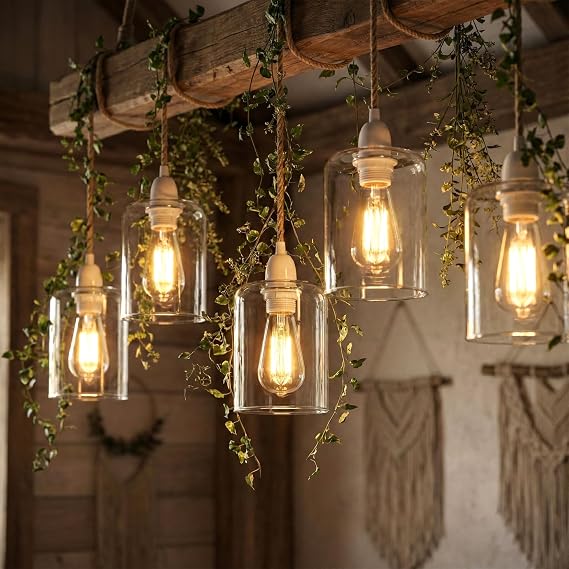 Clear Glass Pendant Shade | Hanging Glass Light Shade