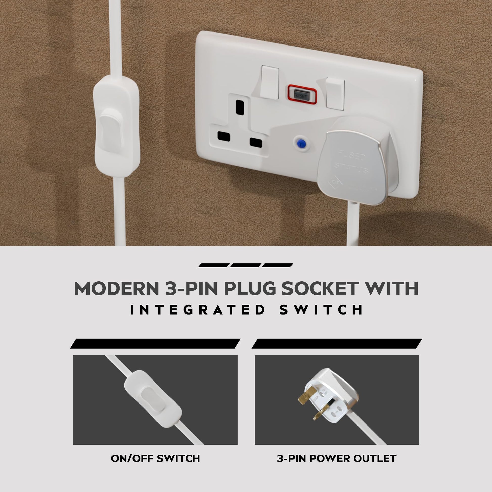 for cord grip holder white