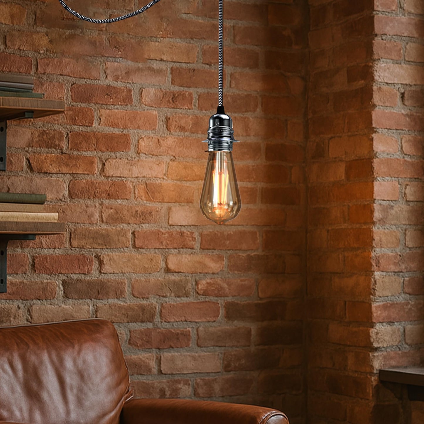 Vintage Metal E27 Spider Pendant Hanging Light Fixtures