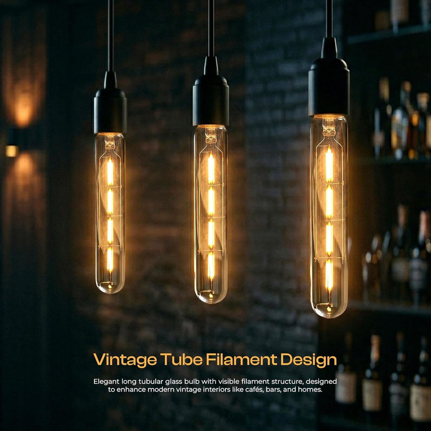 4W T185 B22 LED Non-Dimmable Vintage Filament Light Bulb