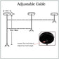 Vintage Copper Pendant Light Fitting – E27 Industrial Ceiling Lamp with 1m Adjustable Twisted Cable  ~1712