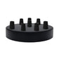 Multi Outlet Ceiling Rose - Black Metal Side Fitting Pendant Drop 120x25mm