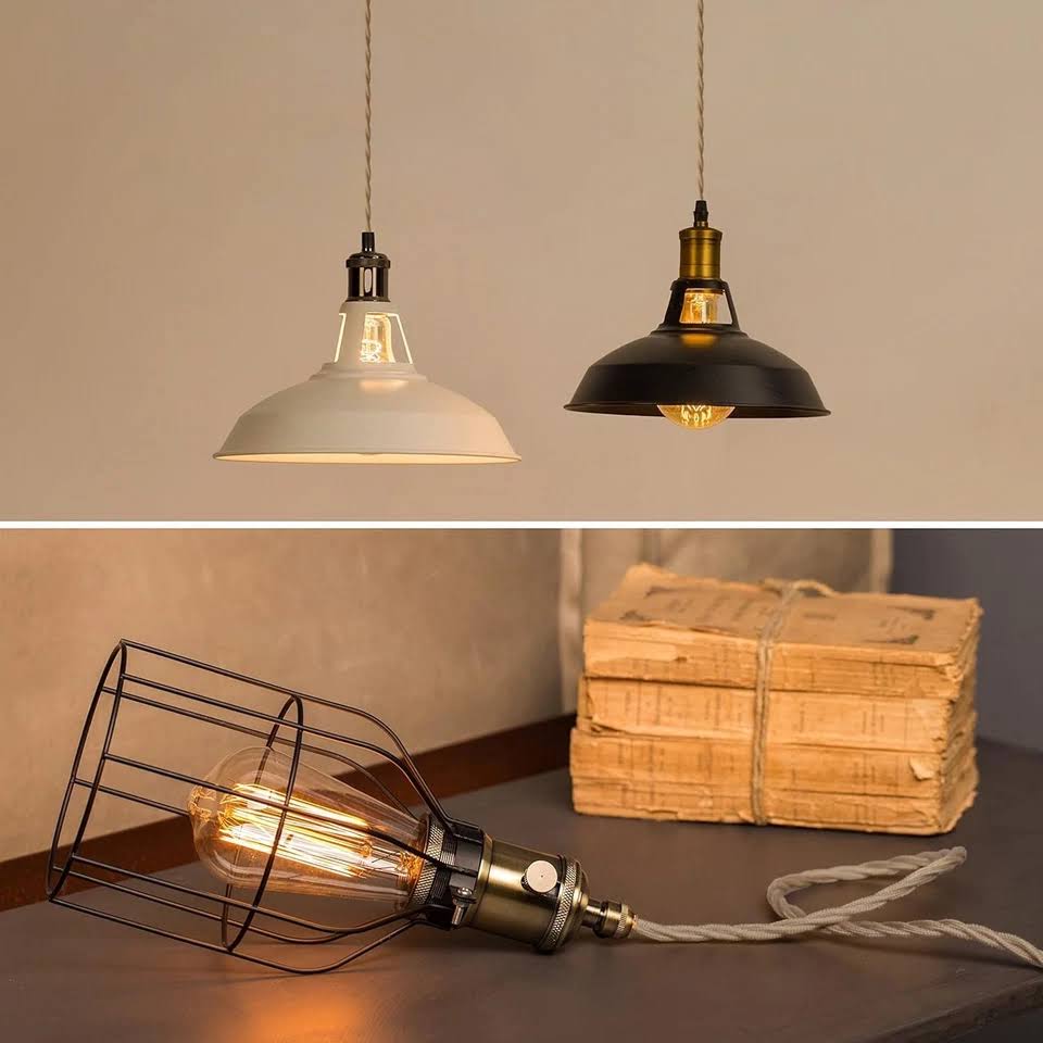 2 Core Twisted Hemp Rope Cable - 10m Vintage Style DIY Lighting Flex Wire