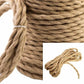 2 Core Twisted Hemp Rope Cable - 10m Vintage Style DIY Lighting Flex Wire