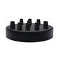 Multi Outlet Ceiling Rose - Black Metal Side Fitting Pendant Drop 120x25mm