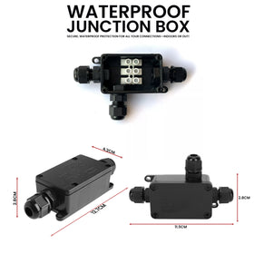 IP65 Waterproof Junction Box | 2/3 Way Outdoor Cable Connector | CE RoHS | UK
