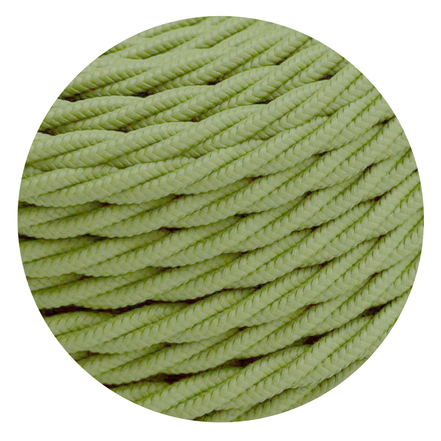 2 Core Twisted Electric Cable Army Green color fabric 0.75mm
