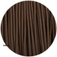 2 core Round Vintage Braided Fabric Dark Brown Cable Flex 0.75mm