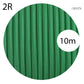2 core Round Vintage Braided Fabric Green Cable Flex 0.75mm