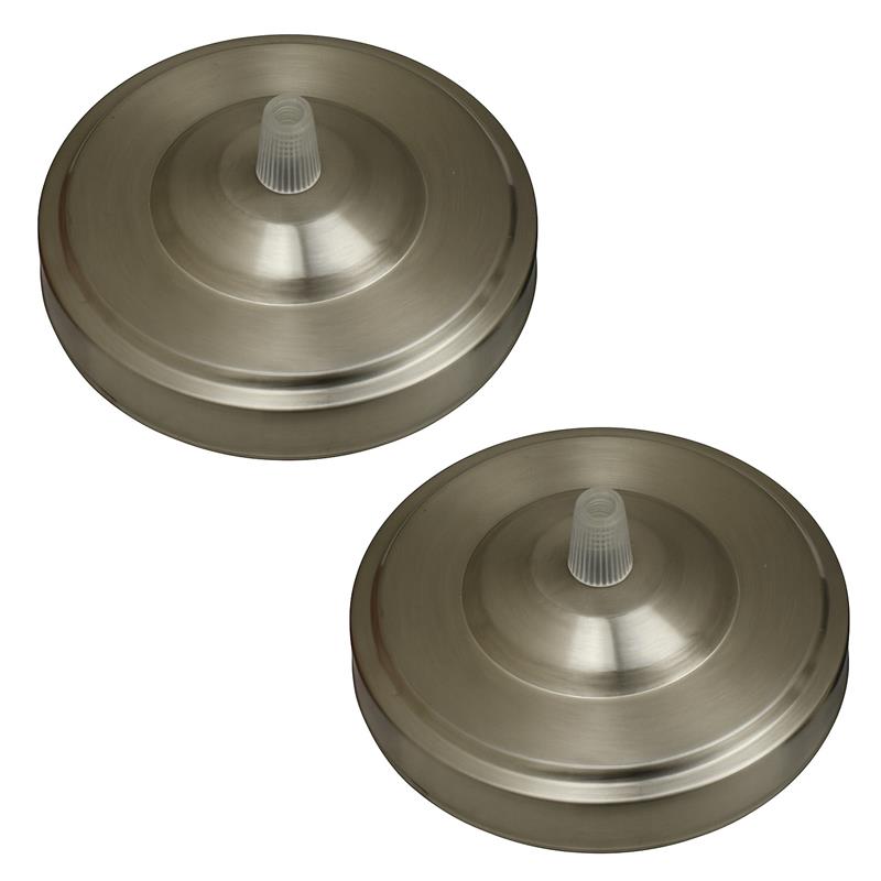 Side Fitting Ceiling Rose 108mm Diameter Single Outlet