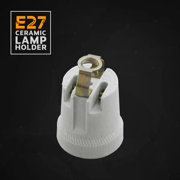 E27 Edison Heat Bulb Lamp Holder - Ceramic Porcelain Type