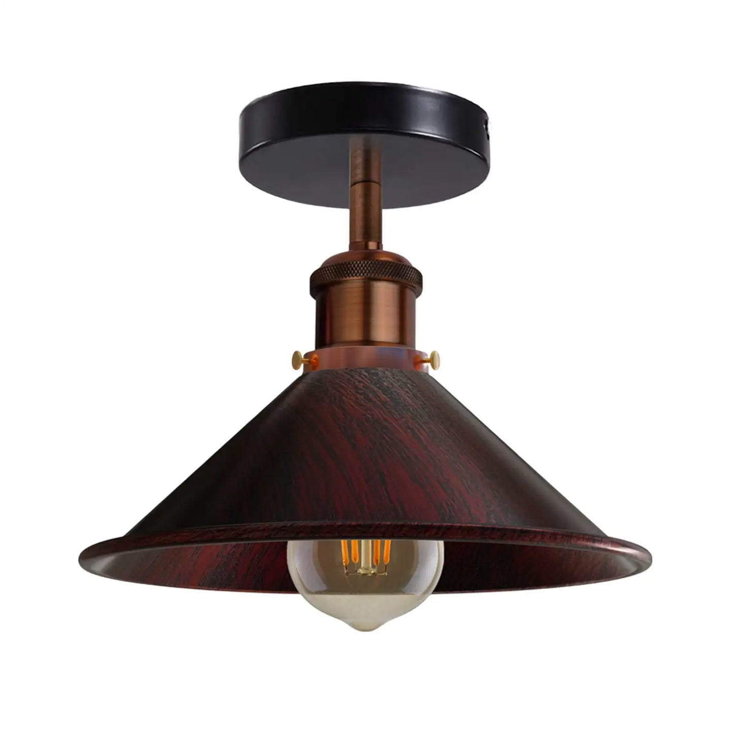 Semi Flush Mount Cone Shape Lamp Shade Lights