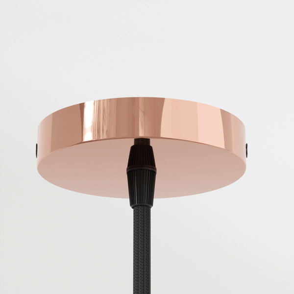 100mm x 20mm Side Fiting Single Outlet Electro plating Ceiling Rose