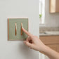  screwless 2 gang wall switch.