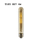 LED T185 4W E27 Tubular Filament Warm White Dimmable Bulbs