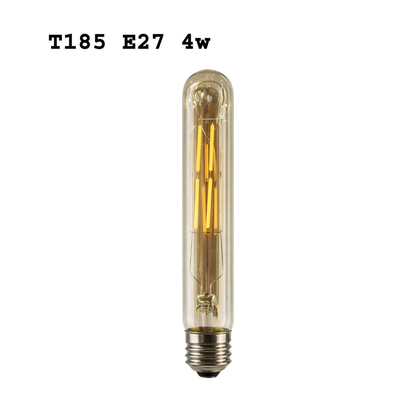 LED T185 4W E27 Tubular Filament Warm White Dimmable Bulbs