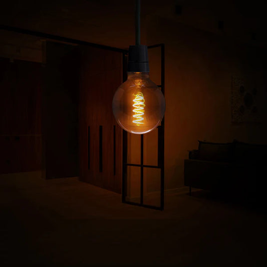 E27 G95 Globe Filament Bulb 4W Amber – Warm White 2700K Vintage | Electricalsone