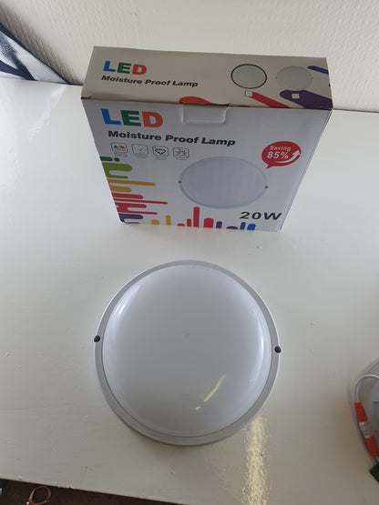 LED Ceiling Light Round Panel Lights Moisture Proof Bathroom Kitchen Wall Light