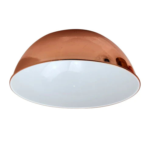Electro Plating Modern Retro Easy Fit Dome Shape Lampshade Metal E27 Light Shade for Wall Lamp and Table Lamp