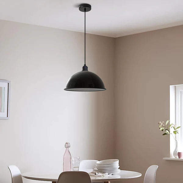 Modern Dome Metal Pendant Light Lampshade 40cm