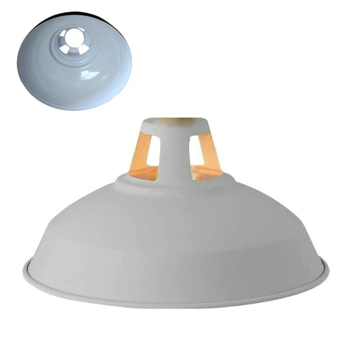 Painted Retro Barn Light Shades Modern Ceiling Pendant Easy Fit Lampshades