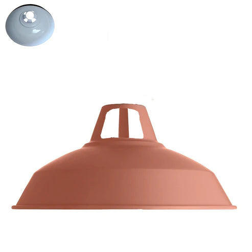 Painted Retro Barn Light Shades Modern Ceiling Pendant Easy Fit Lampshades