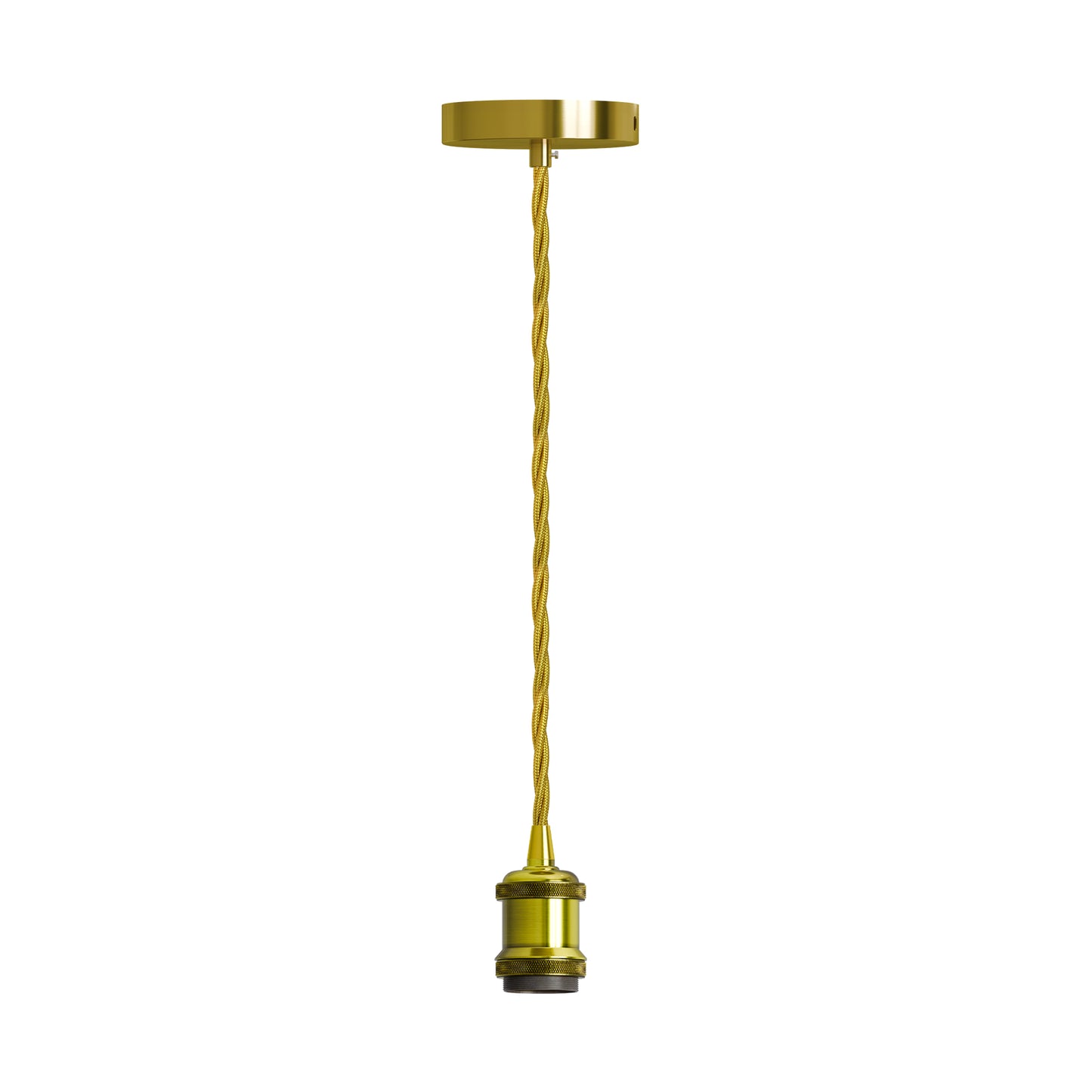 2m Plug-In Pendant Set with Flex Cable and Bulb Holder  65cm Length
