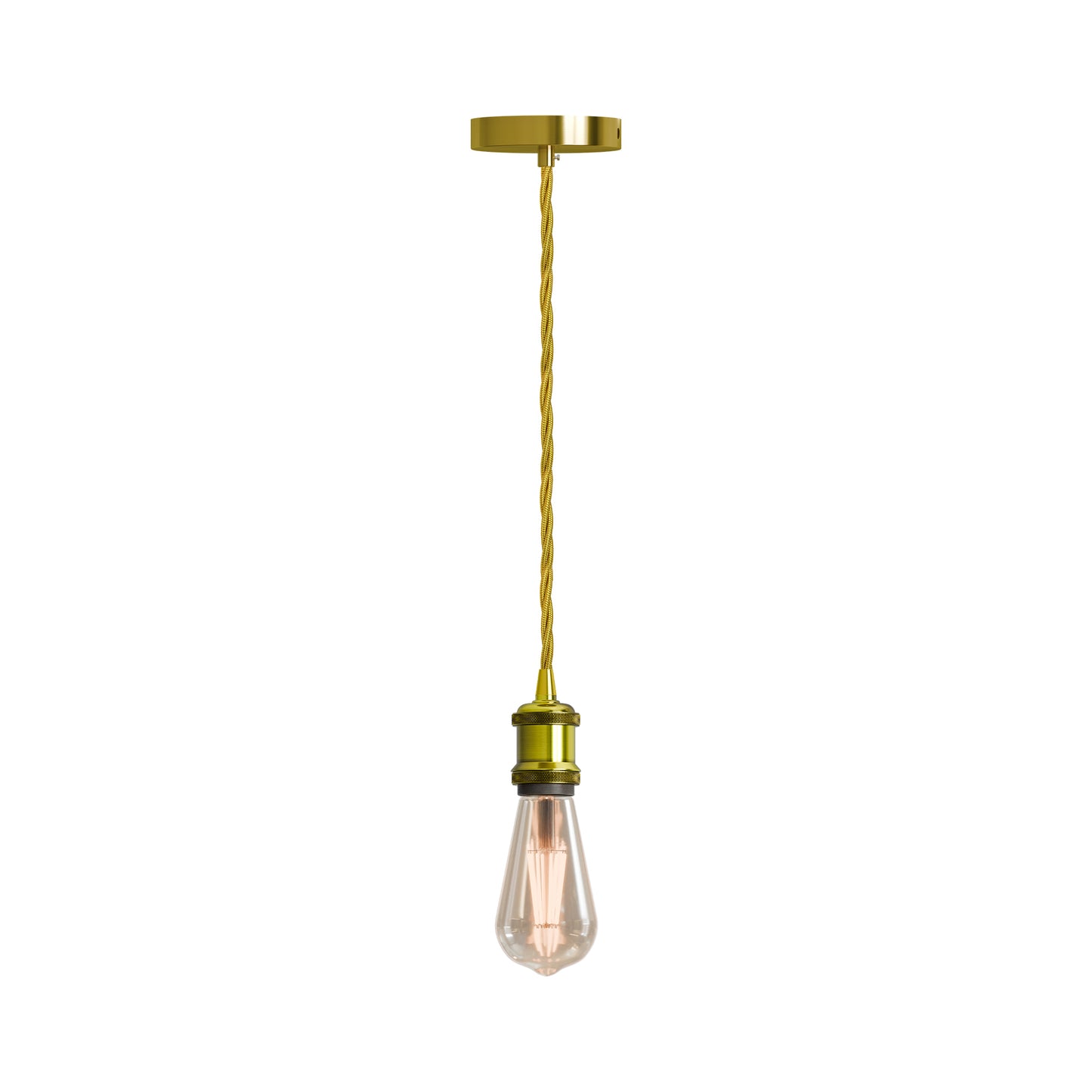 2m Plug In Pendant Set Flex Cable With Bulb Holder