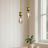 2m Plug-In Pendant Set with Flex Cable and Bulb Holder  65cm Length
