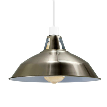 Electro Plating Modern Retro Barn Light Shades 