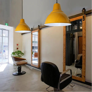 Modern Vintage Ceiling Pendant Lamp | Multi-Colour Industrial Light