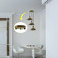 Multi-outlet side fitting ceiling rose, 3-way outlet five colors