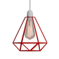 Metal Pendant Gold Light Shade Ceiling Industrial Geometric Wire Cage Lampshade Lamp