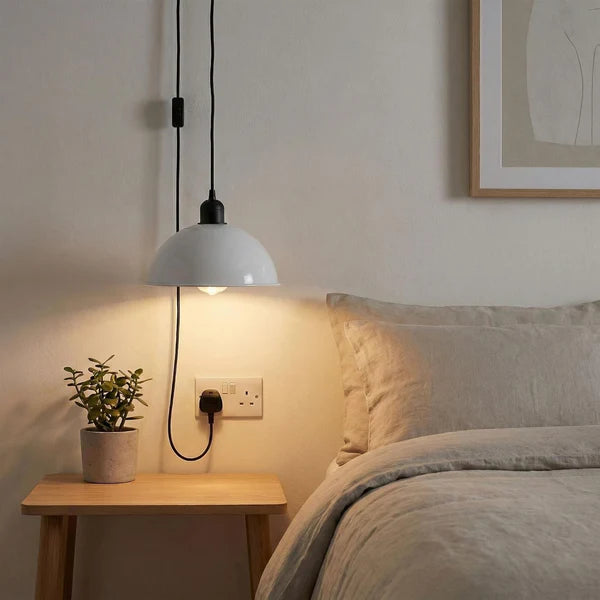 E27 Plug in Black Light Socket Cord Ceiling Hanging Lights