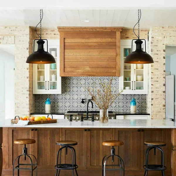 Adjustable Industrial E27 Pendant Lamp Shade | Height Adjustable | UK