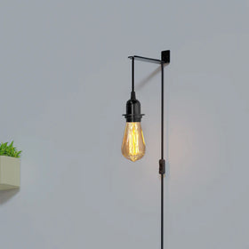 E27 Plug in Black Light Socket Cord Ceiling Hanging Lights