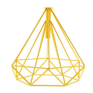 Yellow Geometric Cages Transform Your Ceiling Lights
