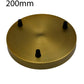 Multi-outlet side fitting ceiling rose, 3-way outlet five colors