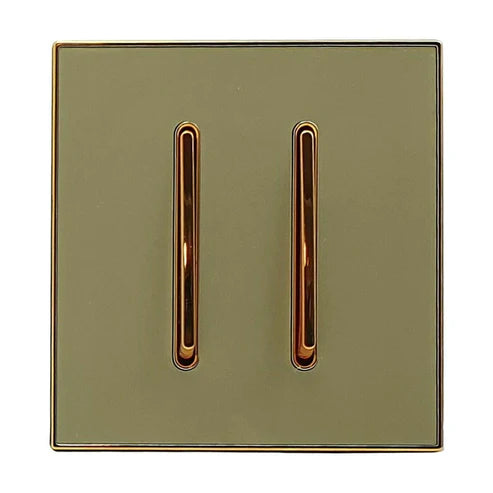 Screw less Wall Light Gold Glossy Switch