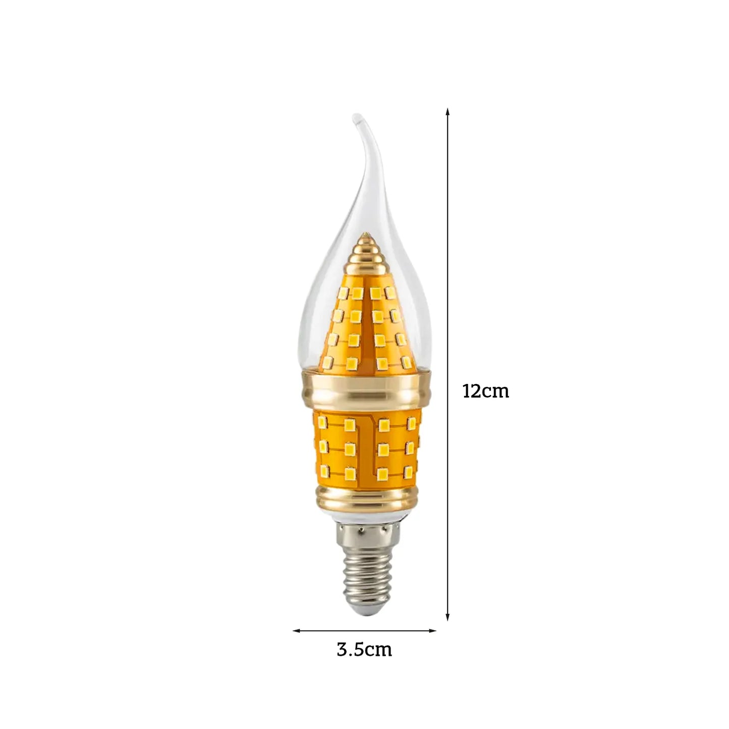 E14 Base Candle Flame Cool White Bulb for chandelier Light