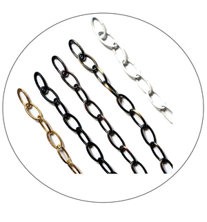 Light Chain Pendant Light Fixture Chain,32mmx17mm Hanging Chain, Pendant lights, Lamp fixtures,for light weight.