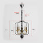 Gold 5 Light Candle Chandelier Ceiling Lamp