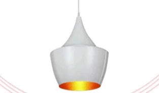 Vintage Industrial Lamp Light Bulb Holder Antique Retro Edison Ceiling-White Gold Inner
